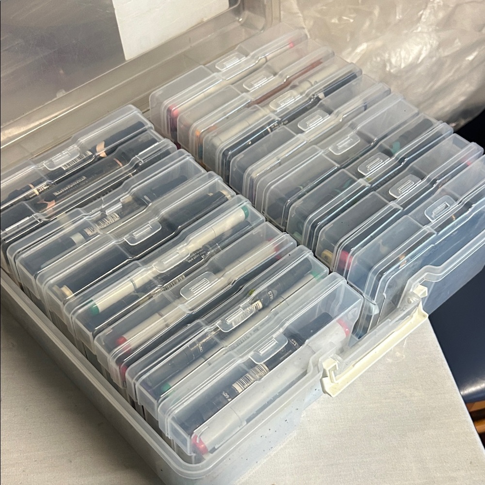 Clear Storage Box with Compartments